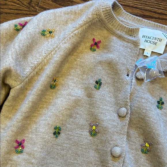 HYACINTH HOUSE
Multi Floral Embellishment Elsie Cardigan - Picture 3 of 6